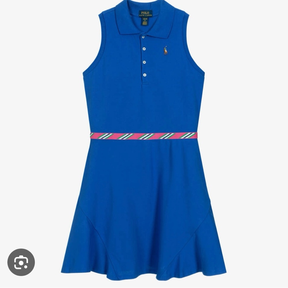Polo Ralph Lauren Blue Iris Cotton Dress